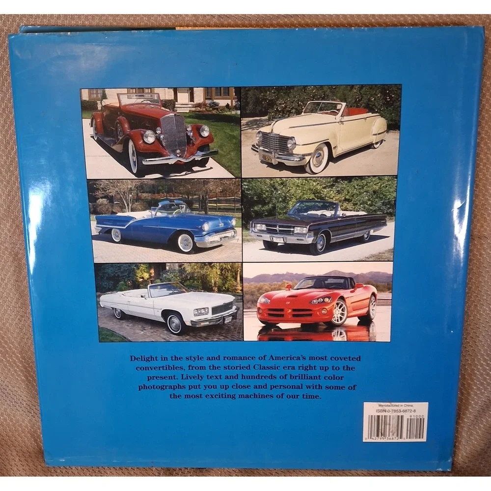 Great American Convertibles Coffee Table Book Hardcover 2003 ISBN 0785368728